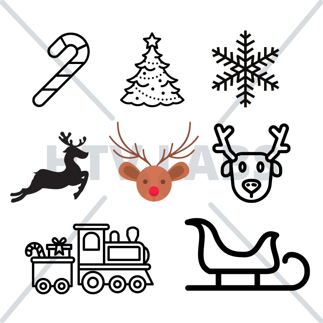 Christmas-Train-Reindeer-SVG